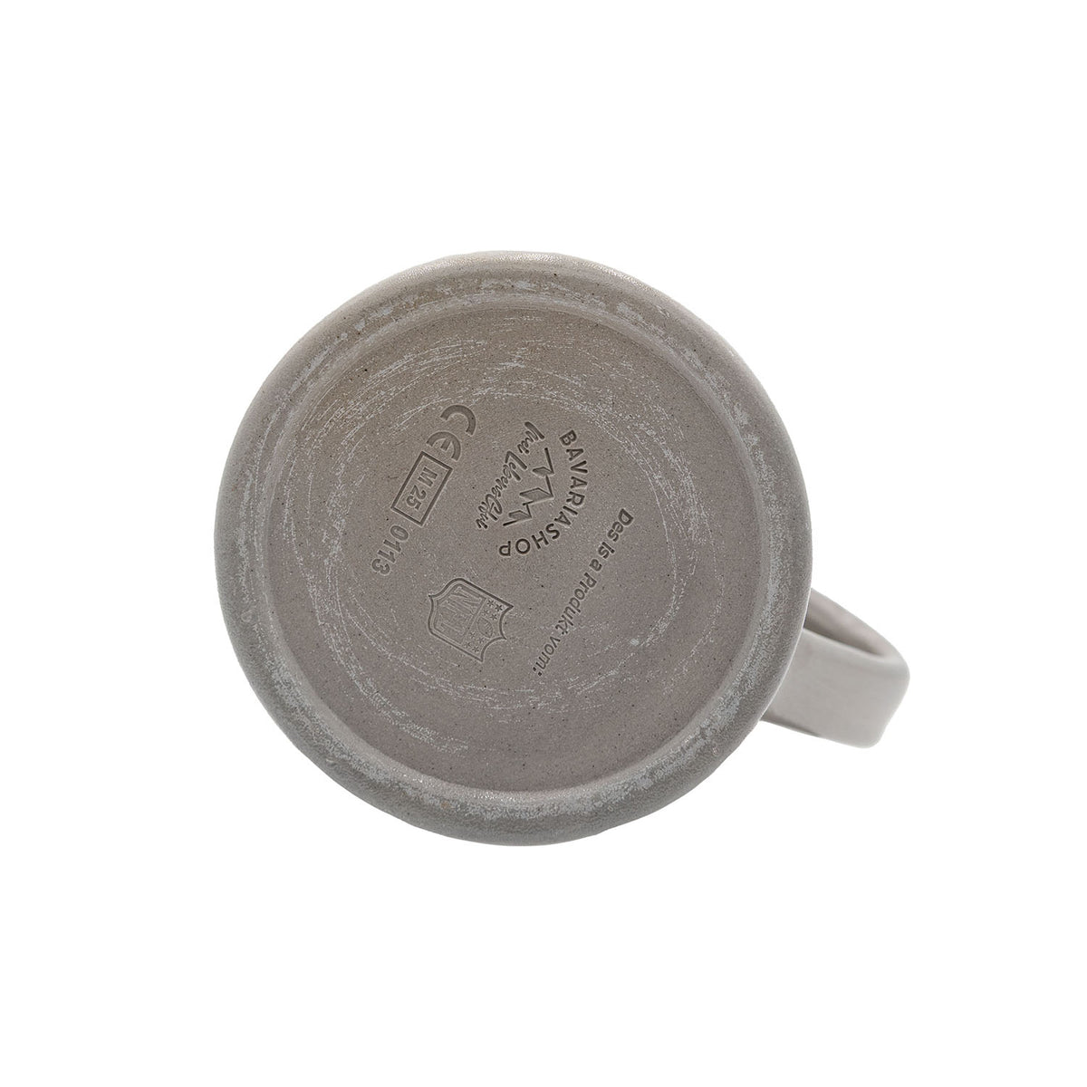 Bodenansicht des ®NFL PREMIUM Teamkrug Green Bay Packers, mit gravierten Herstellerinformationen und Logos.