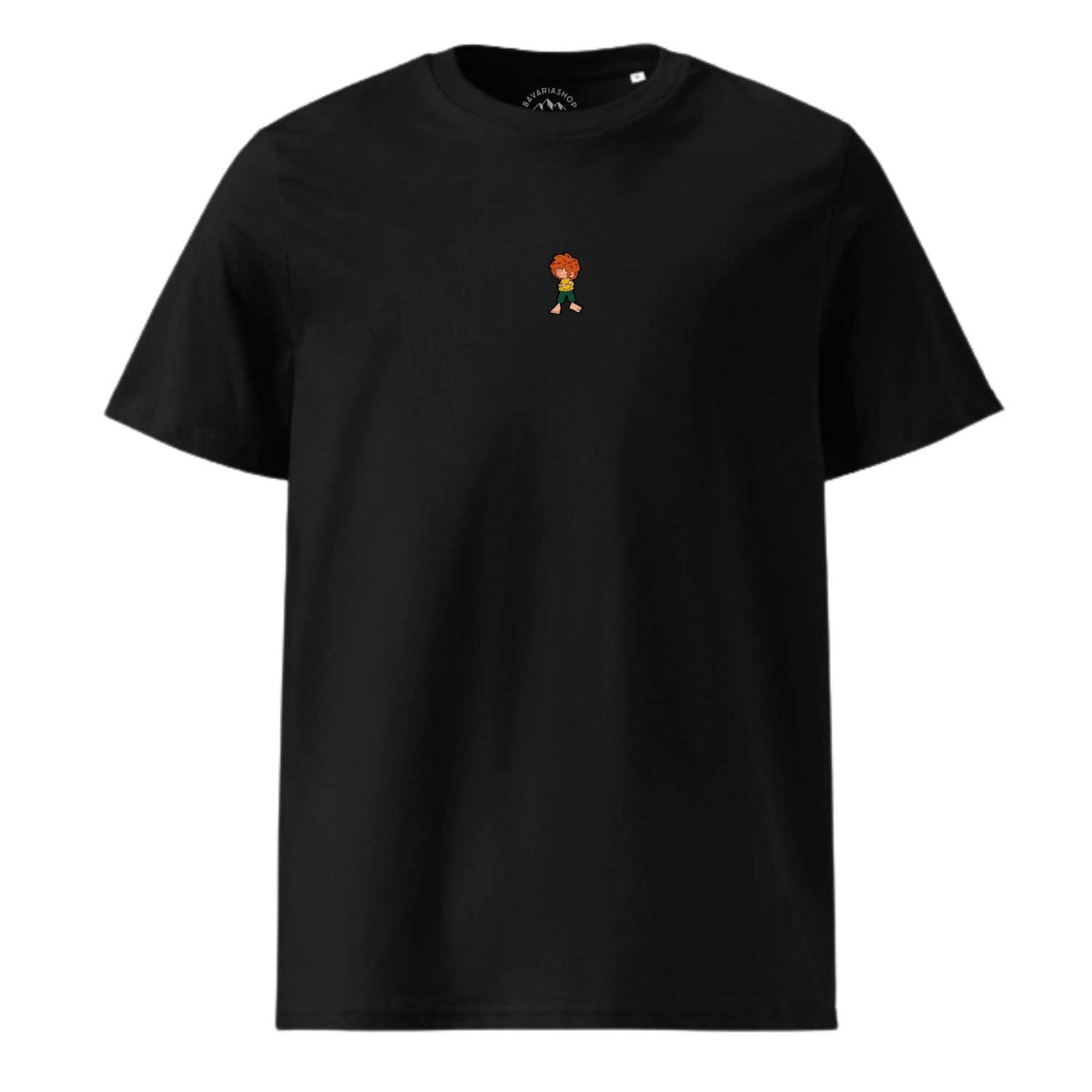 Schwarzes Pumuckl T-Shirt Herren „Grantla“ freigestellt – Grantler Shirt aus 100 % Bio-Baumwolle