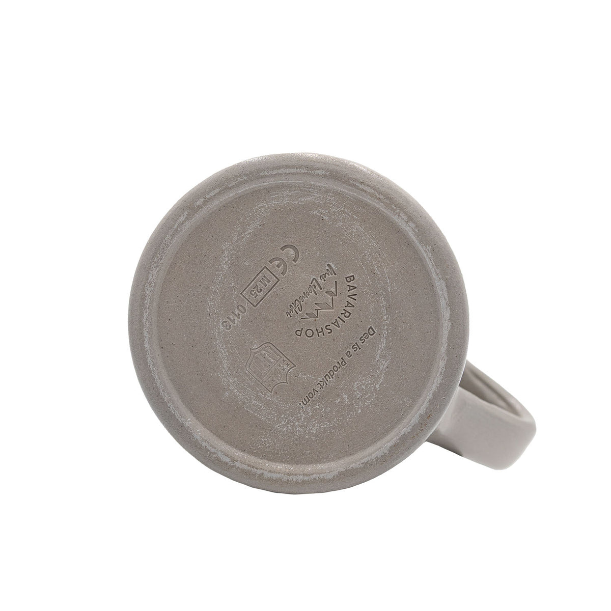 Unterseite des ®NFL PREMIUM Teamkrugs Atlanta Falcons mit Herstellerstempel und NFL-Logo auf weißem Grund.