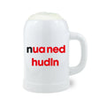 Bierkrug "Nua ned hudln"