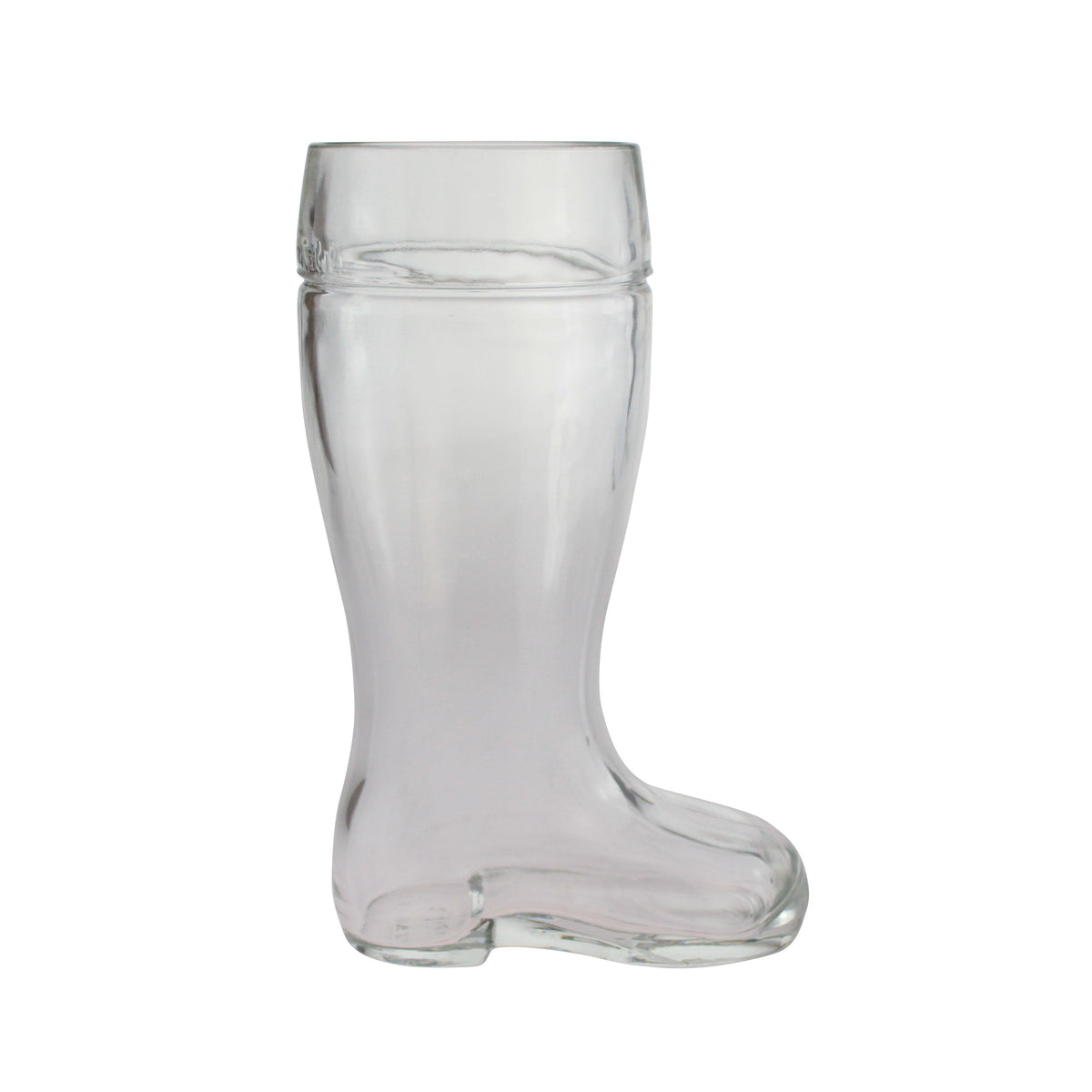 Transparenter Glasstiefel, einzigartiges Bierglas in Stiefelform, perfekt für Events und Parties.