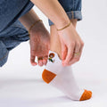 ®Pumuckl Sneaker Socken in Weiß für Damen & Herren