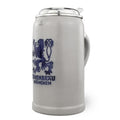 Steinkrug "Löwenbräu" salzglasiert mit Zinndeckel