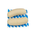 Weißwurscht aus Marzipan